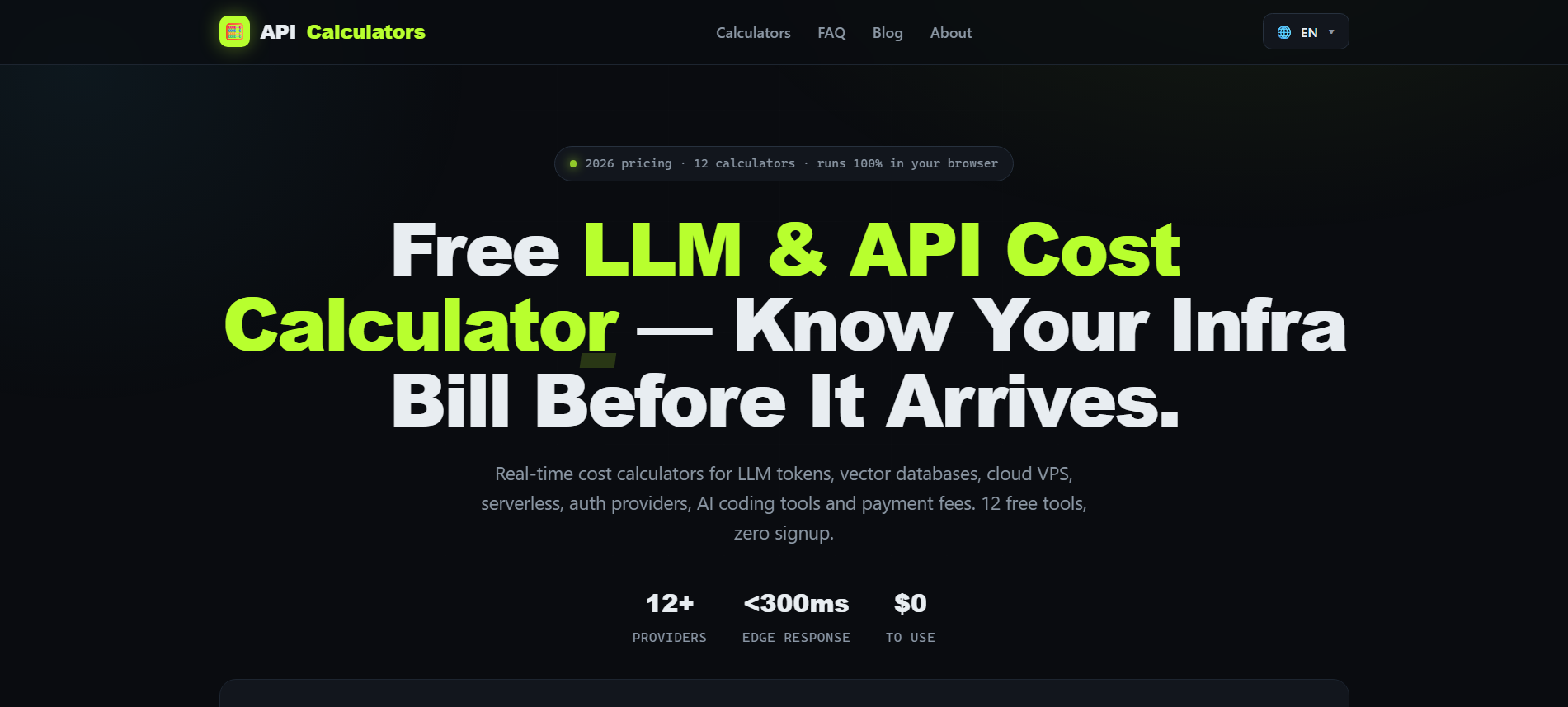API Calculators